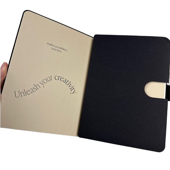 Burga - Old Money Notebook in White Blue & Black - Picture 3 of 4